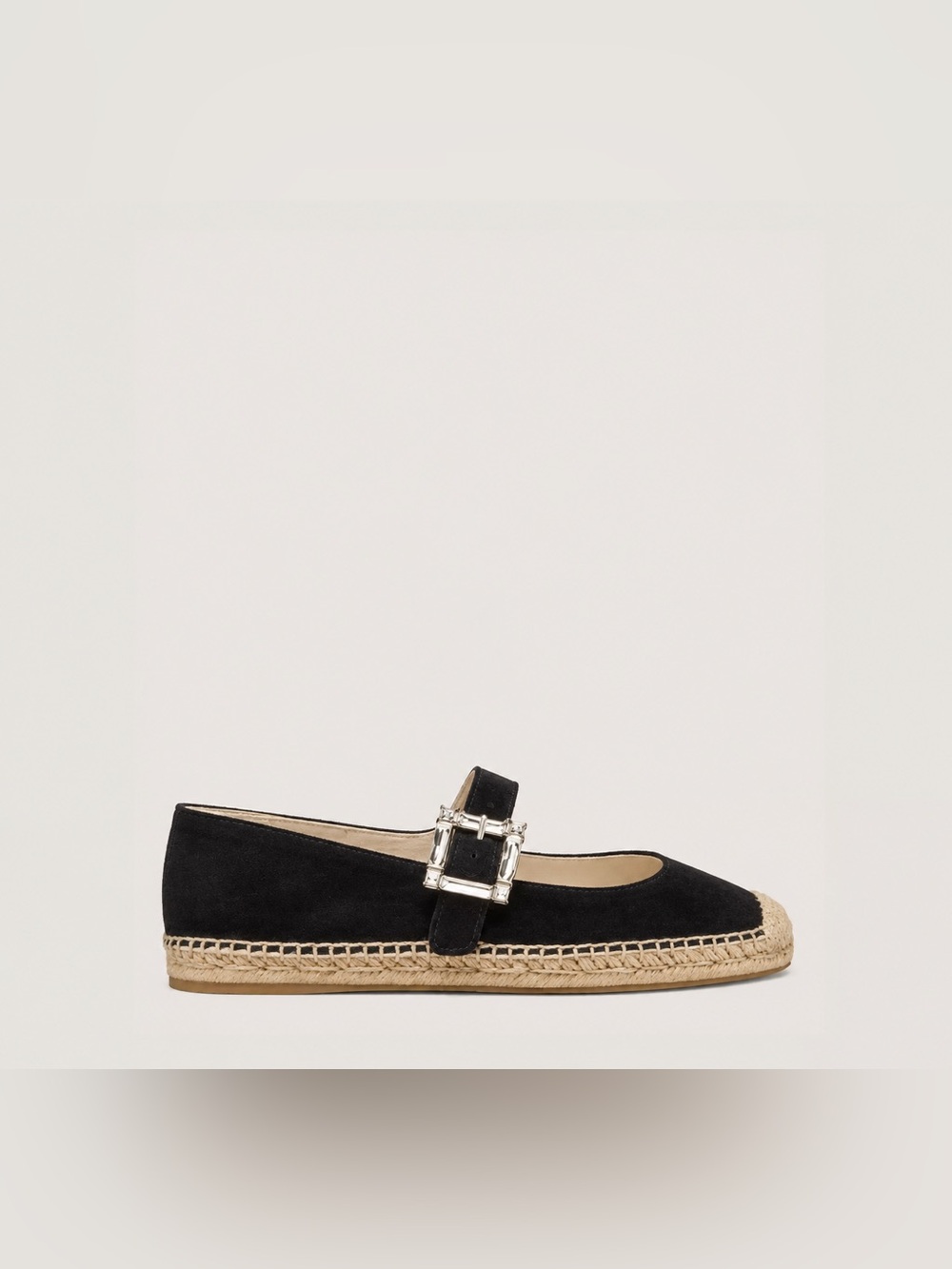 NIB STUART WEITZMAN The June Espadrille - Black Suede $495 MSRP